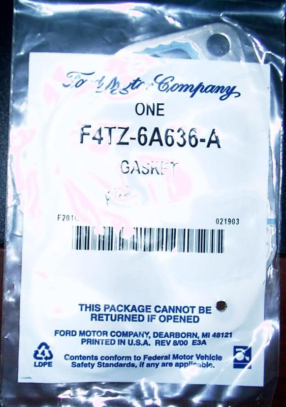 Rear oil cooler/adapter/ header to block gasket