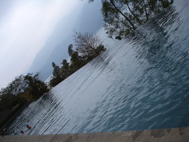 Lakeside pool of Lalu Hotel