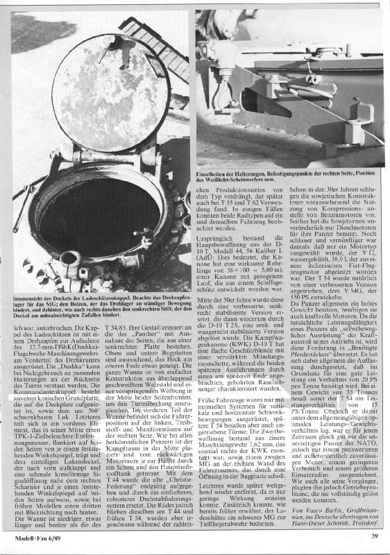 T-54 Egyptian Part 1 (V.Barbic-Model lFan-June 89)-2