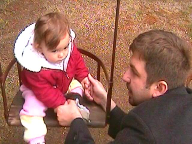 Anna and Dad in Arbanassi