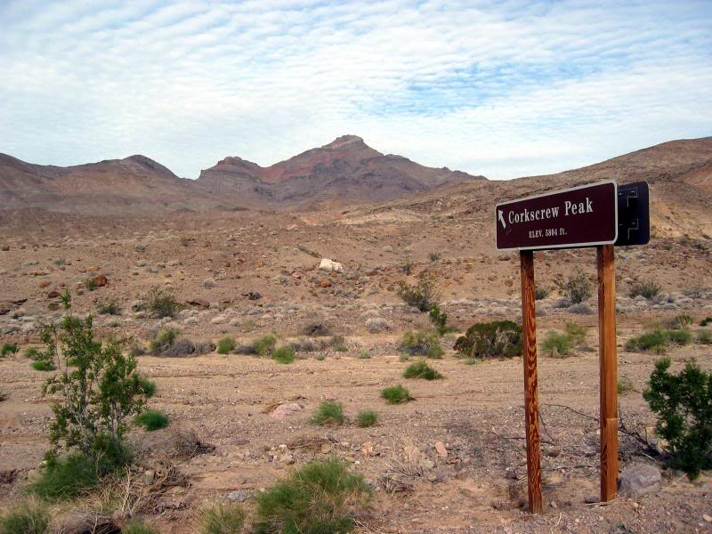 Corkscrew Peak (5,804') from the road (~2,500')